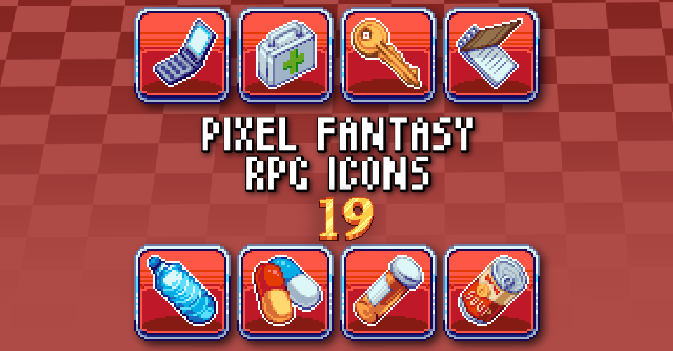 PIXEL FANTASY RPG ICONS - PACK 19