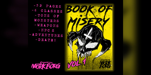 Cover image for Book of Misery Vol 1 - Mork Borg