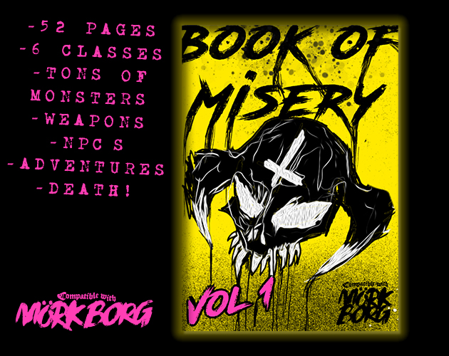Book of Misery Vol 1 - Mork Borg by Gizmo
