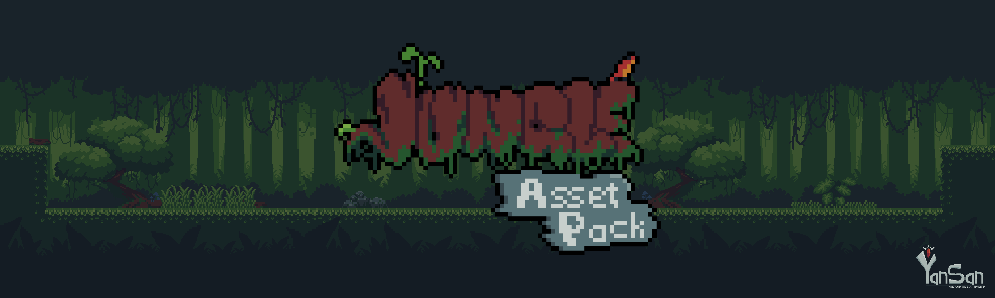 [Platformer Free Asset #1] - Jungle (PixelArt)