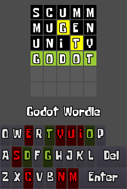 Godot Wordle by Brawmario
