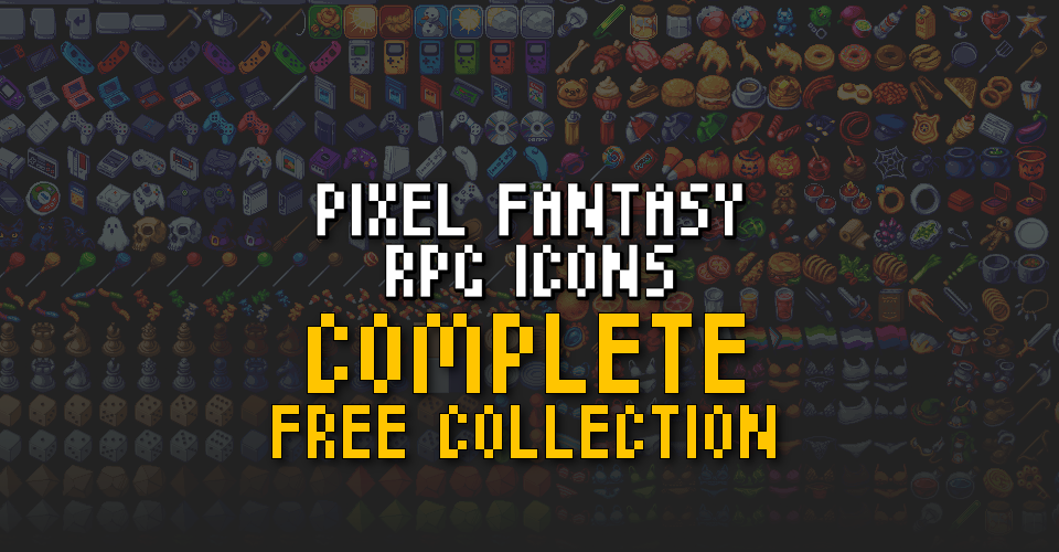 PIXEL FANTASY RPG ICONS - Complete Free Collection