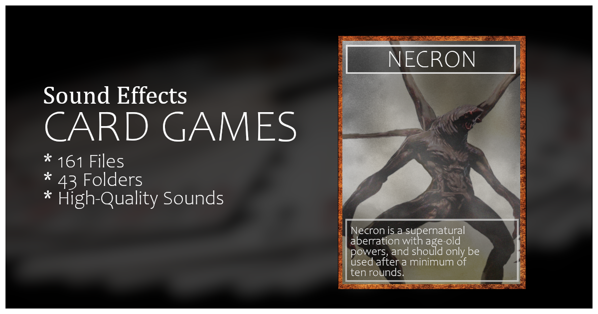 Card Games - Sound Effects