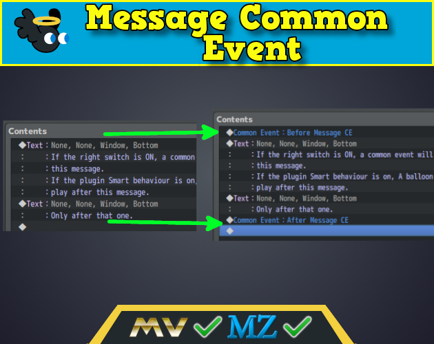 Hakuen Studio Message Common Event for RPG Maker MV MZ