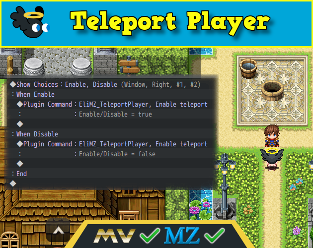 Hakuen Studio Teleport Player for RPG Maker MV MZ