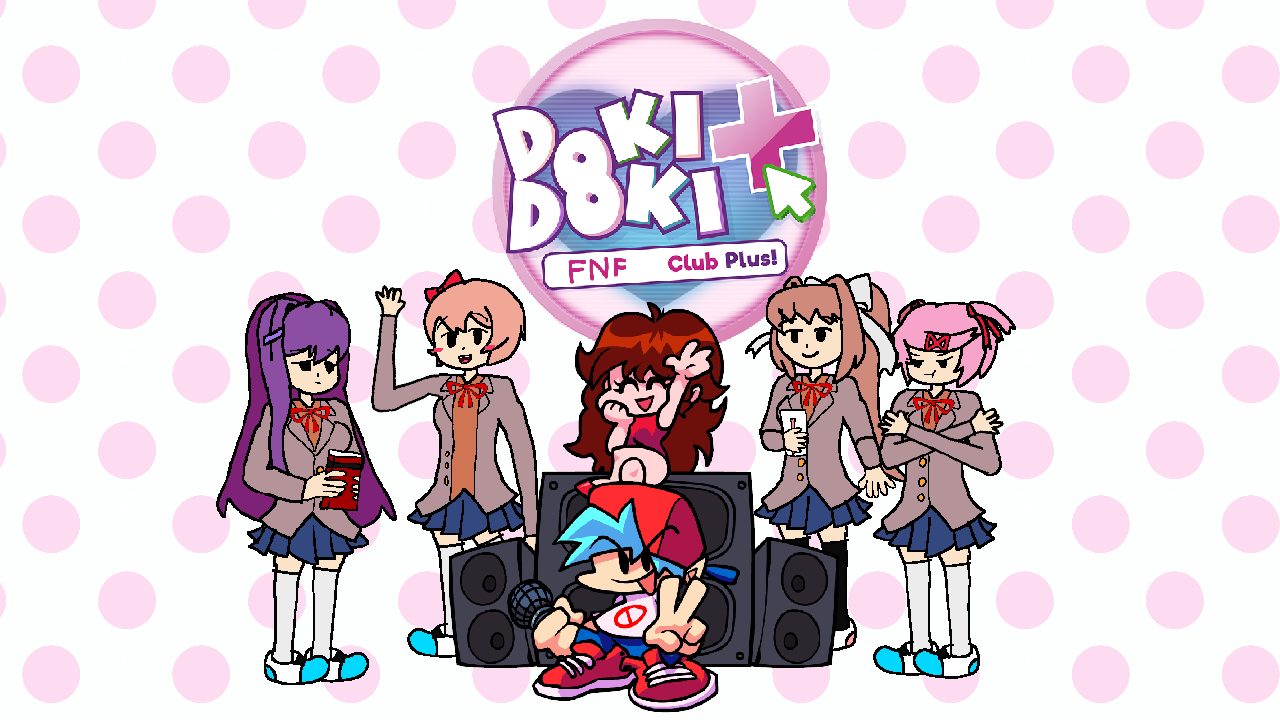 Doki Doki Takeover FNF mod play online, Doki Doki Literature Club