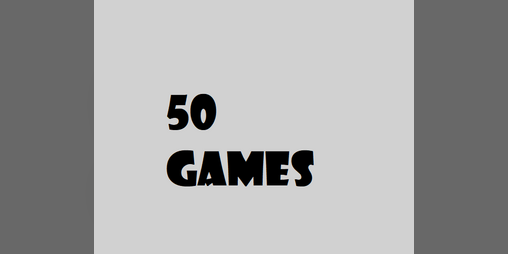 Cover image for 50 Kinda Crappy Games Made In one Day