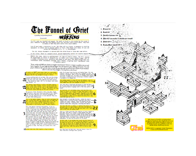 Cover image for The Funnel of Grief - Mork Borg