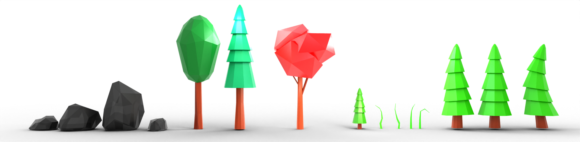 Low poly forest asset pack FREE