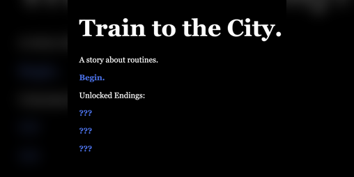 Cover image for Train to the City