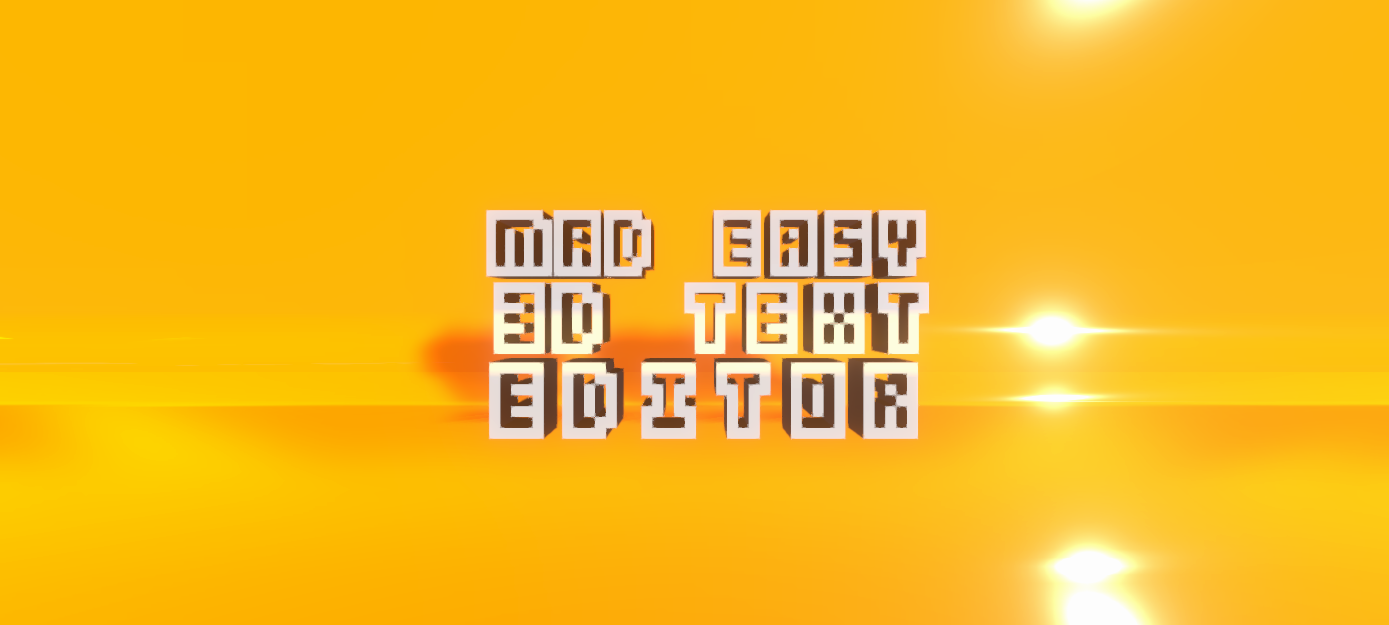 MAD 3D Text Editor