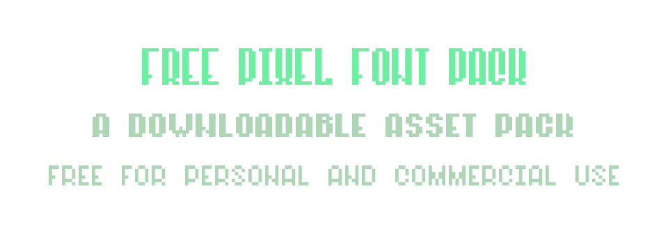 Free Pixel Font Pack