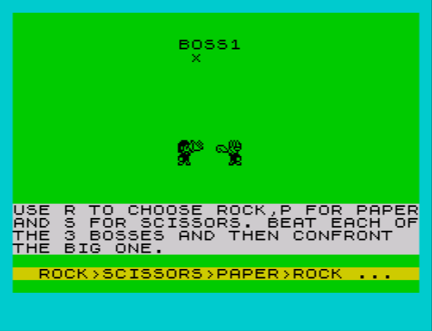 AlexK. Rock-Paper-Scissors by azimov by BASIC 10Liner