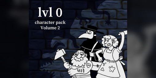 Cover image for Eliug's Paper Mini Jam 3. Lvl 0 Characters volume 2