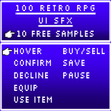 100 Retro RPG UI SFX