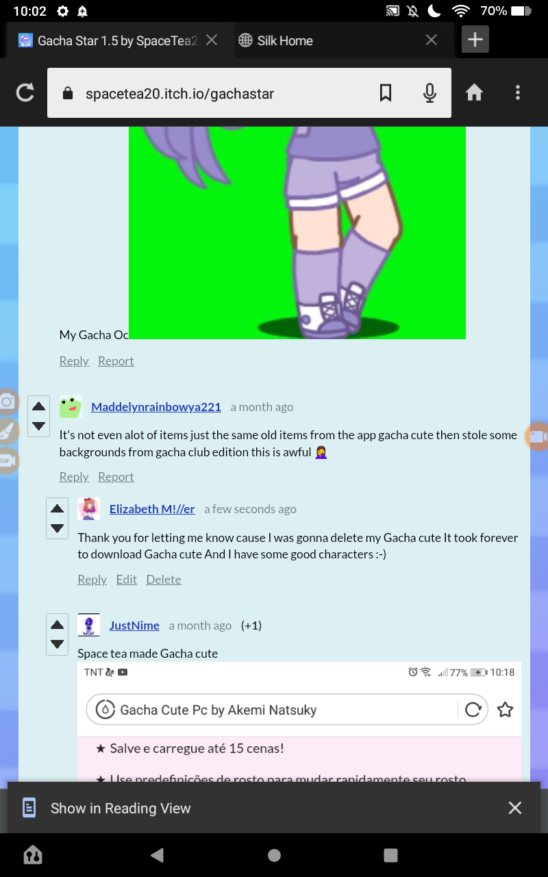 Deleted post in Gacha Cute Pc comments 