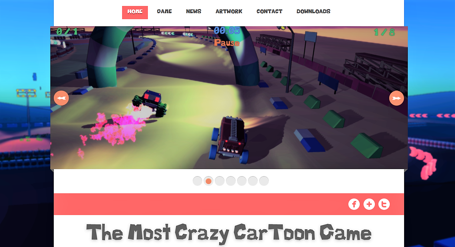 CrazyCarToonWeb Screenshot