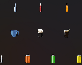 2d pixel drinks (beverage)