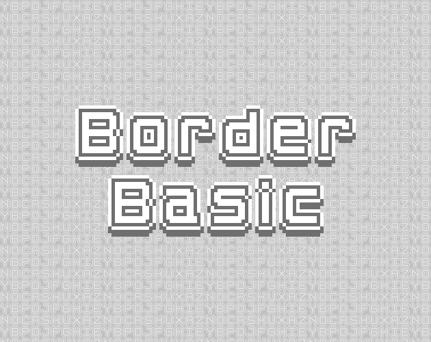 Bug Fix - Border Basic - 16x16 Pixel Font By Vexed