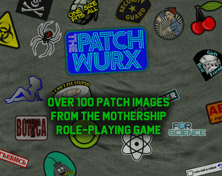 The Patch Wurx - Series 0   - 100+ Fabric Patch Images 