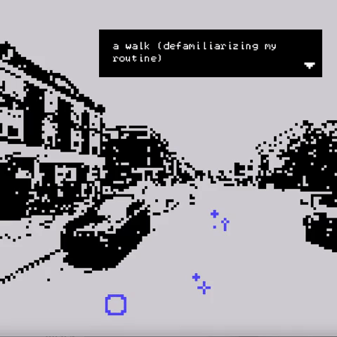 a walk (defamiliarizing my routine) by orianaconfente