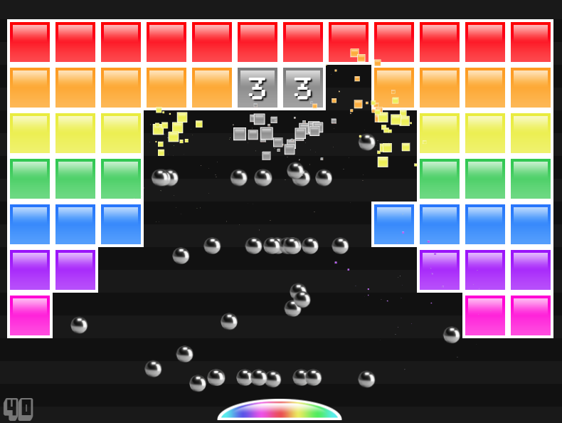 100 Ball Brick Breaker by bitwisecreative