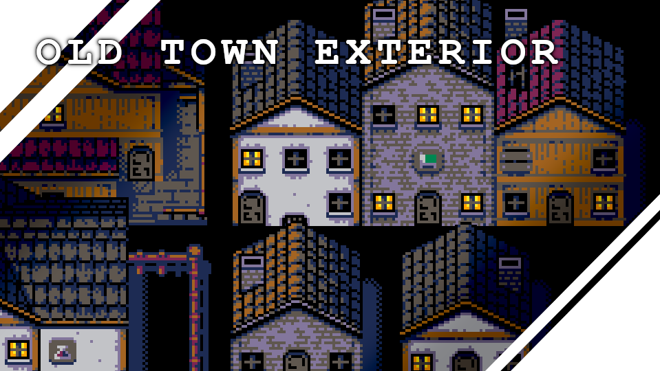 Old Town Exteriors: Retro Tileset #2