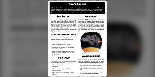 Cover image for Space Break! A D6 Danger System Module