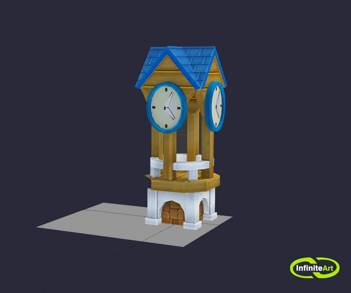 Clock Tower by INFINITE ART SOLUTIONS