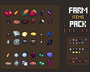 Added eighty fruit, nuts, and seeds to my free pixel art asset pack on  itch.io. Link in comments. : r/gameassets