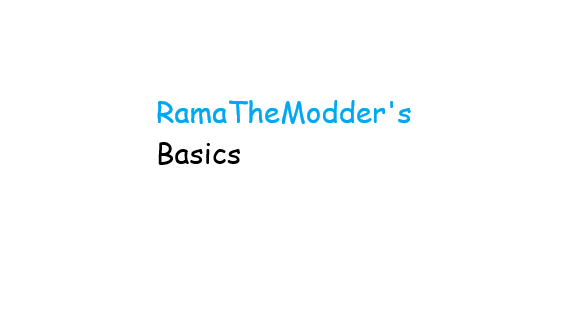 Cover image for RamaTheModder's Basics (OG and Remastered)