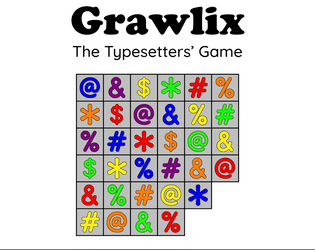 Grawlix   - The Typesetters' Game 