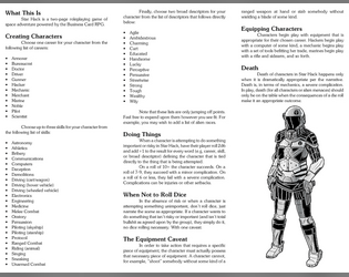 Star Hack   - Star Hack is a two-page RPG of space adventure. 