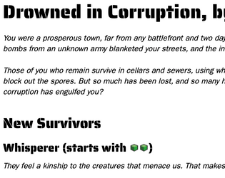 "The Crash" and "Drowned in Corruption"  