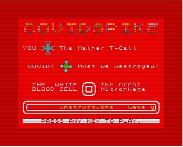 Covid Spike - ZX Spectrum