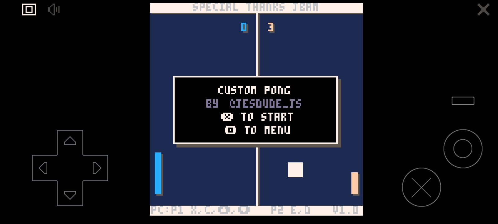 Custom Pong