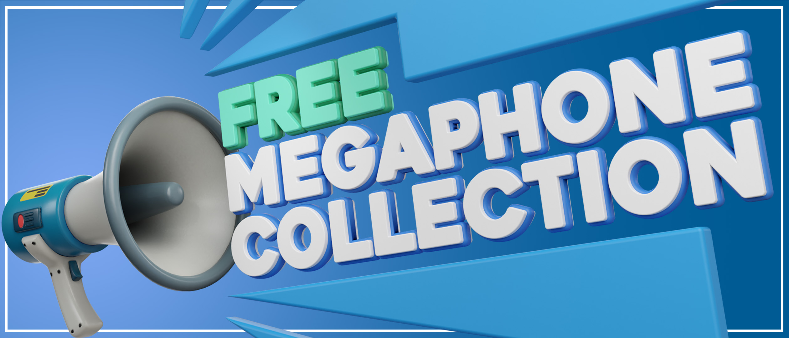 Free 3D Megaphones Collection