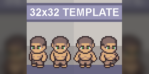 32x32 Character Template by SolaarNoble