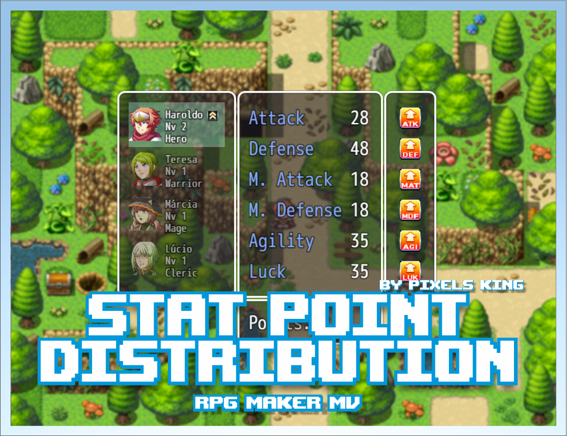 Stat Point Distribution Rpg Maker Mv By Pixels King