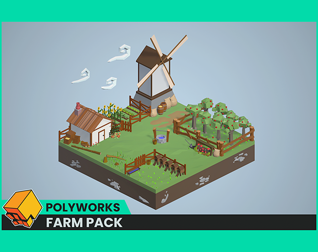Low Poly Farm Pack PolyWorks by Off Axis Studios