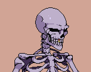 Pixilart - skeleton 32x32 by RadenPagam