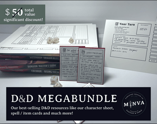 D&D Megabundle | Dungeons and Dragons | Character Sheet | DnD  