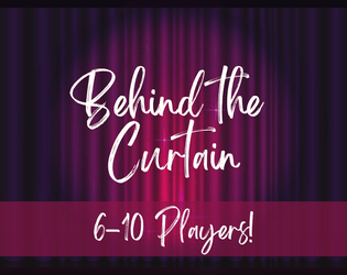 Behind the Curtain: Hollywood Murder Mystery Game for 6-10 Guests  