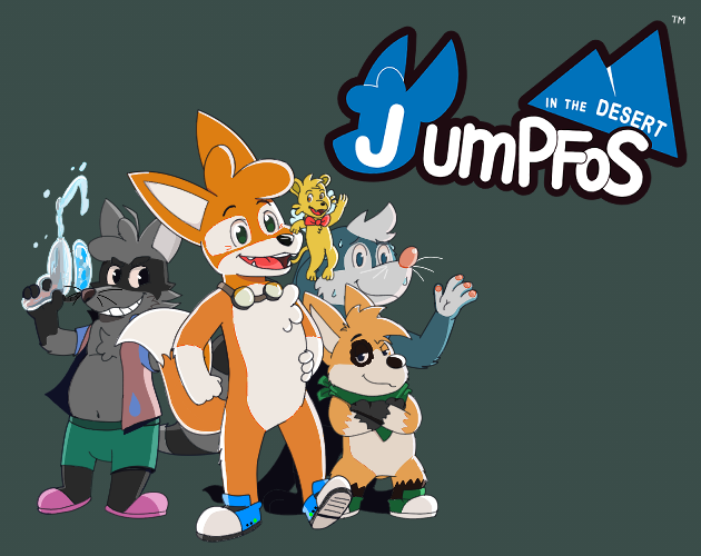 Jumpfos in the desert