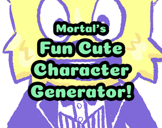 fun cute character generator!   - roll dice and draw cute characters! 