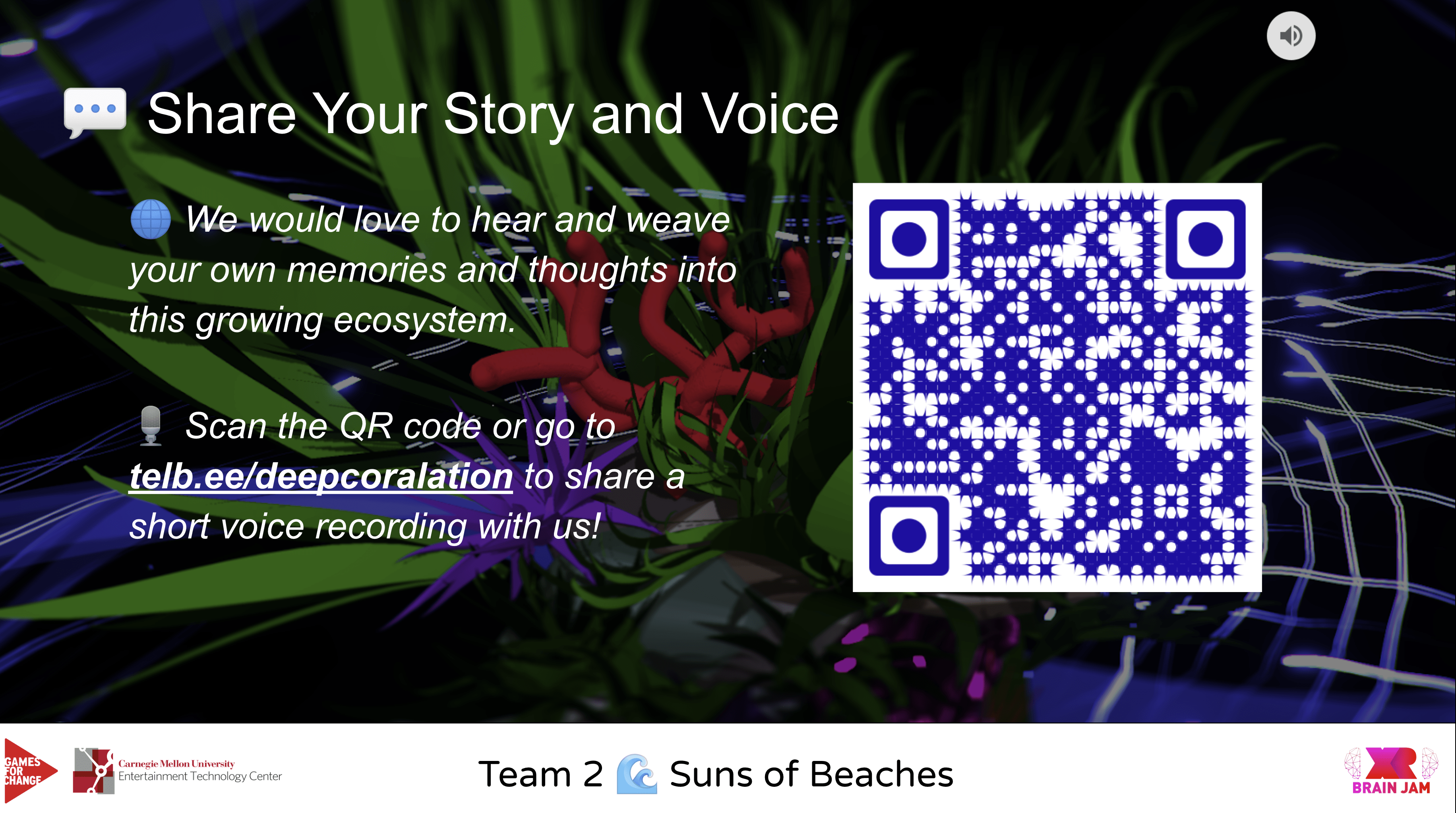 Deep Coralation: share your story and voice