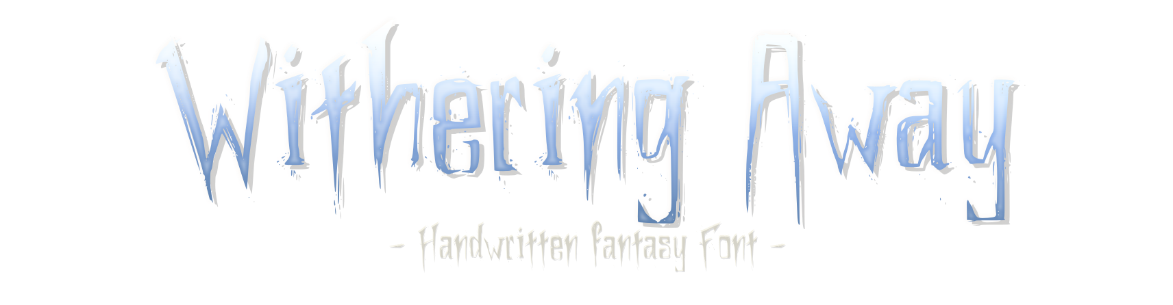 Withering Away - Handwritten font