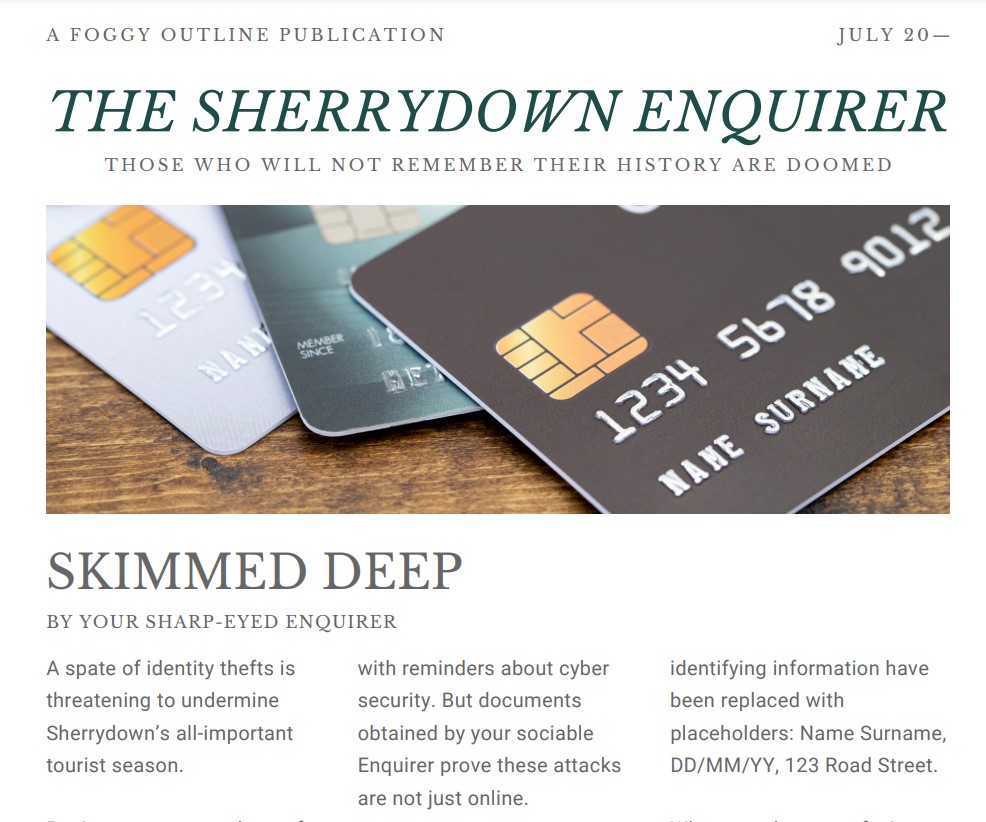 Cover image for Sherrydown Enquirer 3: Tourist Trap