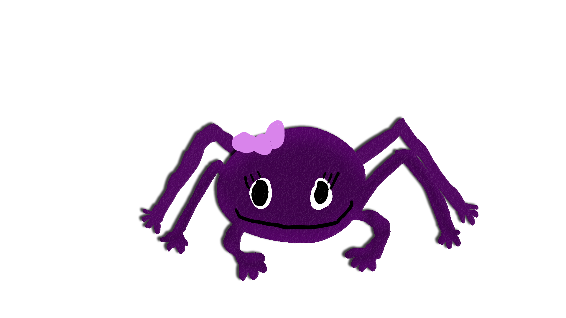 Spider with bow on head (girl)