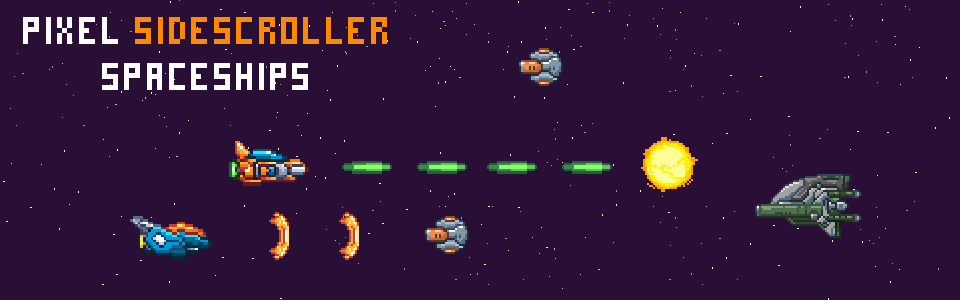 Pixel SideScroller Spaceships
